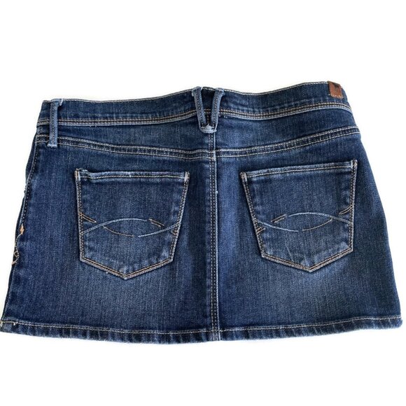 Abercrombie & Fitch Girls Stretch Denim Jean Skirt Size 14 - Picture 2 of 11